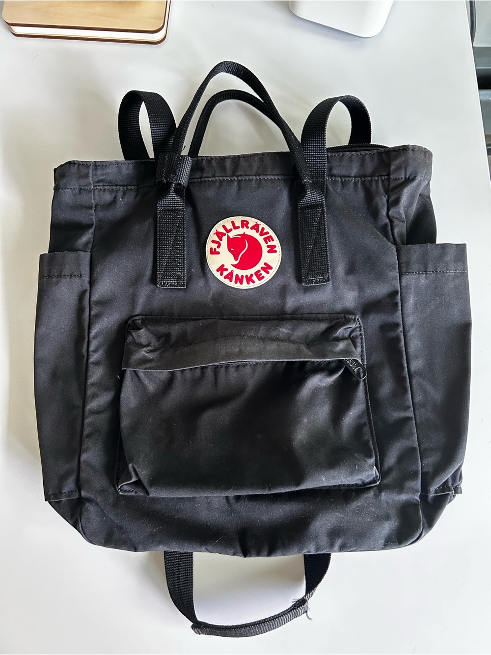 Fjallraven Kånken Black Convertible Totepack